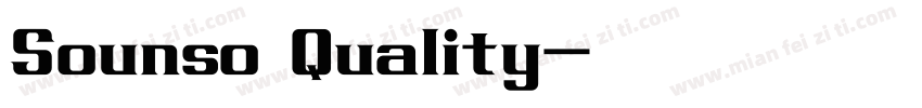Sounso Quality字体转换